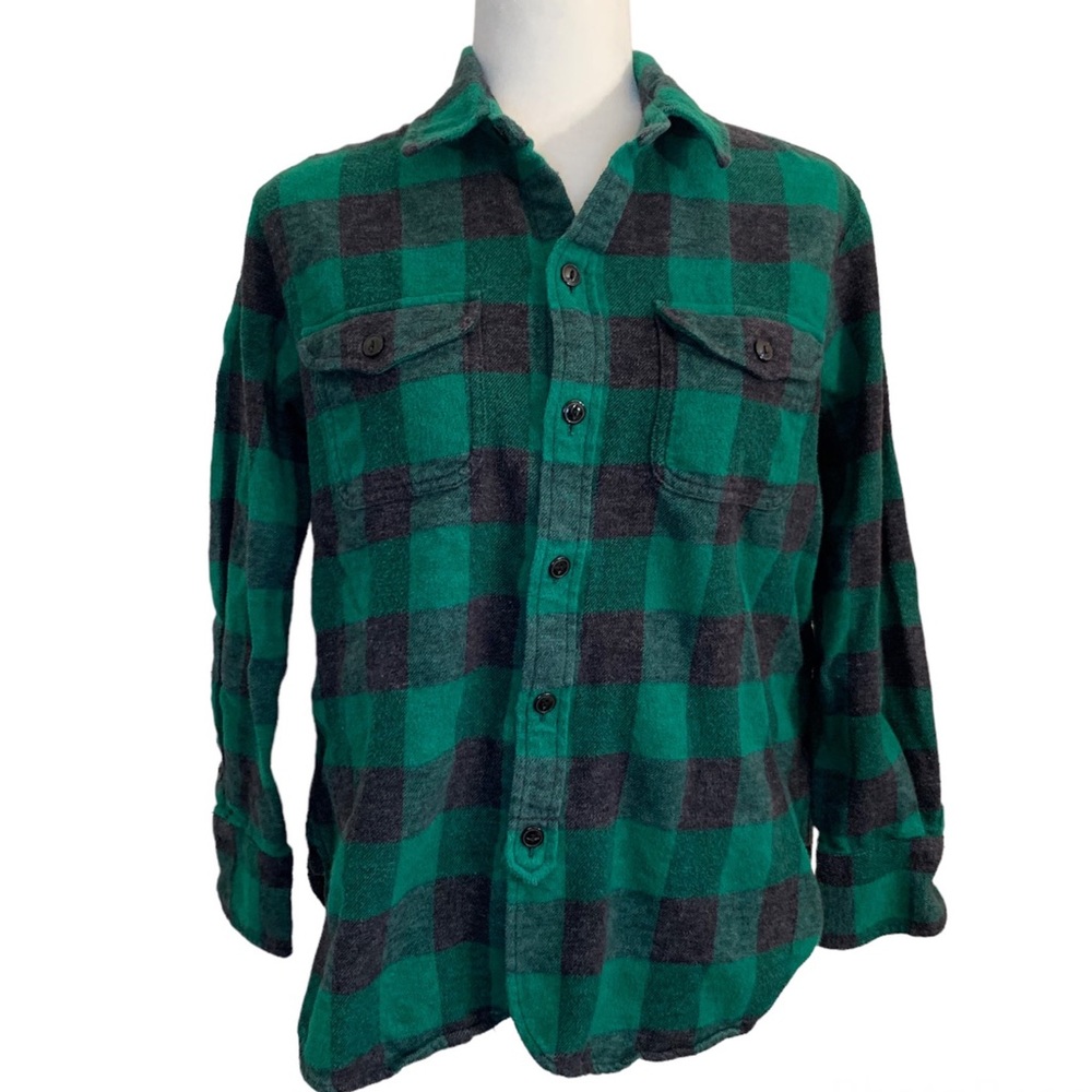 Madewell | Flannel Buffalo check button down Sz S